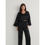 Reserved - LADIES` BLOUSE - crno Cijene