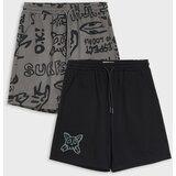 Sinsay Trenirka kratke hlače s graffiti printom 2 pack | shoptok.hr