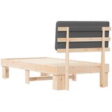  Krevetni okvir s tapiciranim uzglavljem Tamno siva 80 x 200 cm | shoptok.hr