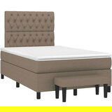  Box spring postelja z vzmetnico taupe 120x200 cm blago, (20893229) | Shoptok.si