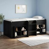  Kreveta za visoko spavanje djece 2 pcs Crni hrast | Shoptok.si