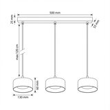 Brilagi LED RGB prigušiva luster AURA LUX 3xGX53/14W/230V Wi-Fi Tuya crna/zlatna | Eponuda.com