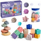  Edukativne senzorne kocke za slaganje 27u1 - pastel | Shoptok.si