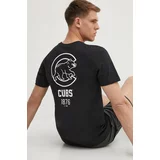 Nike Bombažna kratka majica Chicago Cubs moška, črna barva