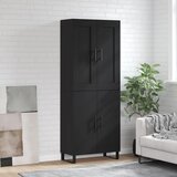 vidaXL Visoka komoda crni 69 5x34x180 cm konstruirano drvo Cijene