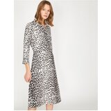 Koton Women's Brown Leopard Pattern Dress 9YA88325PW | Shoptok.si
