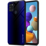 Cadorabo Ohišje, združljiv s Samsung - Stripe Optics v kobaltu vijolični - zaščitni pokrov iz silikona TPU in hrbta iz kaljenega stekla, (20574495) | Shoptok.si