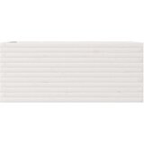  Vrtno cvetlično korito belo 110x60x45,5 cm trdna borovina | Shoptok.si