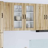  Zidni stakleni ormarić Sonoma hrast 80 x 31 x 80 cm | shoptok.hr