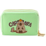  Novčanik s dva odjeljka i pretincima za kartice Kapybara zeleni 12,5 x 8,5 cm | shoptok.hr