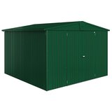 BIOHORT Europa Spremište 7 (Vanjska širina uklj. krovni prevjes: 316 cm, Vanjska dubina uklj. krovni prevjes: 300 cm, Čelik, Tamnozelene boje) | shoptok.hr