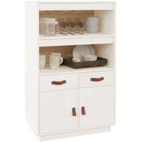  Visoka komoda bijela 67 x 40 x 108 5 cm od masivne borovine | shoptok.hr