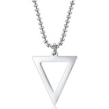 IZMAEL Ogrlica Simple Triangle - Srebrna | shoptok.hr