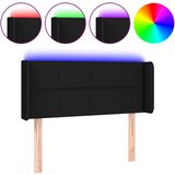 Maison Chic LED posteljno vzglavje - Vzglavna omarica črno 83x16x78/88 cm blago, (22076952) Cene