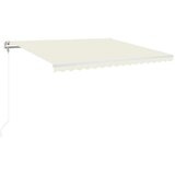  Automatska tenda sa senzorom za vjetar LED 450 x 350 cm krem | shoptok.hr
