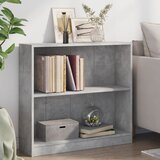 vidaXL Knjižna polica betonsko siva 80x24x75 cm iverna plošča | Shoptok.si