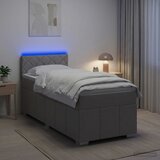  Boxspring krevet s madracem Svjetlosiva 80 x 200 cm Tkanina | shoptok.hr