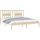  Posteljni okvir iz trdne borovine 200x200 cm, (20684920) | Shoptok.si