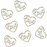Ginger Ray® namizni okrasni leseni konfeti hearts wooden Cene