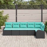  Sjedeća garnitura za vrt 6 kom. poliratan 289 x 124 x 85 cm | shoptok.hr