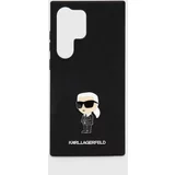 Karl Lagerfeld Etui za telefon Galaxy S24 Ultra črna barva, KLHCS24LSMHKNPK