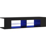 Furnova TV omarica z LED lučkami črna 135x39x30 cm, (21924345) | Shoptok.si
