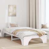vidaXL Postelja Bela Les 90 x 200 cm Vzdržljiva Bela postelja | Shoptok.si