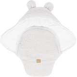 MeowBaby Zavitek za dojenčka v slonokoščeni barvi z jagenjčkom 45x80 cm - | Shoptok.si