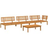  Set sofe 4 kom. Antracit Čvrsto drvo akacije | shoptok.hr