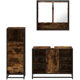  3-dijelni set kupaonskog namještaja boja hrasta drveni | shoptok.hr