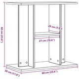 vidaXL Stojalo za akvarij artisan hrast 60x30x60 cm inženirski les | Shoptok.si