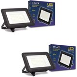 Zelux 2x led reflektor 50W 4250lm 4000K IP65 z vododtesnim konektorjem Cene