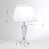 Orion LA 4-1201 - Kristalna stona lampa VERONIQUE 1xE27/60W/230V bela/prozirna | Eponuda.com