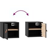  Zidni ormarići 2 kom crni 31,5 x 30 x 30 cm od masivne borovine | shoptok.hr