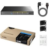 Cudy Svič 10/100/1000 24-port GS1026PS2/24 PoE+/2x Uplink/2x SFP/300W | Eponuda.com
