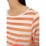 Marc O'Polo Denim Majica 'Breton' tamno narančasta / bijela | shoptok.hr