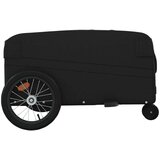 vidaXL Kolesarska prikolica črna 45 kg železo | Shoptok.si