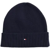 Tommy Hilfiger LAG PIMA COTTON BEANIE SCARF AM0AM12937 Plava