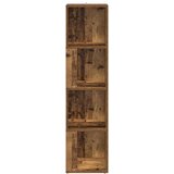  Kutni ormarić boja staro drvo 33x33x132 cm konstruirano drvo | shoptok.hr