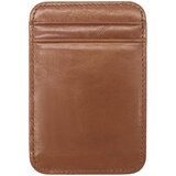 INF Držalo za kartice iz gladkega usnja - rjavo Brown, (21562344) | Shoptok.si