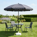 ProGarden 837163 vrtni dežnik 185 cm – nastavljiv naklon in višina, UPF 30+, vodoodporni poliester, antracit | Shoptok.si