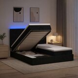  Krevet od pjene s madracem i LED-om Crna 180 x 200 cm Tkanina | shoptok.hr