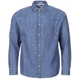 Tommy Jeans Srajce z dolgimi rokavi TJM RLX WESTERN DENIM SHIRT Modra | Shoptok.si