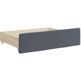 vidaXL Izvlečna dnevna postelja s predali temno siva 80x200 cm žamet | Shoptok.si