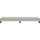 vidaXL posteljni okvir brez vzmetnice svetlo siva 90x210 cm žamet | Shoptok.si