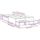  Krevet s prostorom za pohranu Staro drvo Puno drvo 120 x 190 cm | shoptok.hr