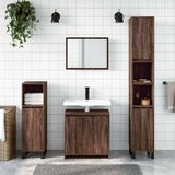  2-dijelni set kupaonskog namještaja boja smeđeg hrasta drveni | Eponuda.com