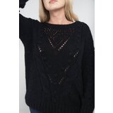 By o la la Black openwork sweater | Shoptok.si