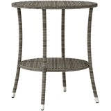 3-dijelni bistro set od poliratana s jastucima sivi | shoptok.hr