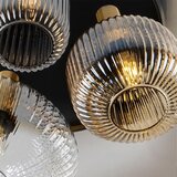  Norma stropna svetilka 3l črna/medenina, (21006540) | Shoptok.si